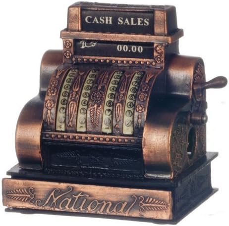 Dollhouse Miniature Cash Register, "Antique"