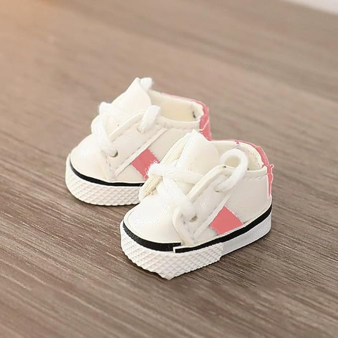 Compatible with Labubu Doll Shoes for 17cm Doll,Shoes Used for Labubu Accessories (YD-Pink)