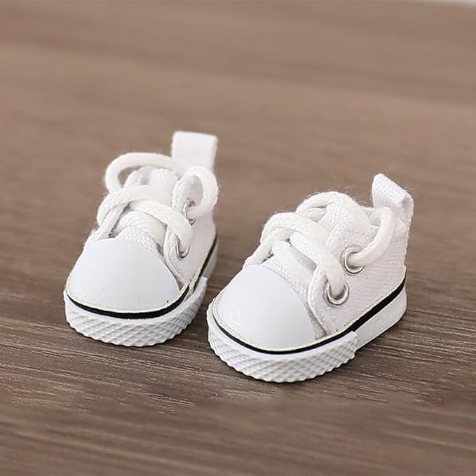 Compatible with Labubu Doll Shoes for 17cm Doll,Shoes Used for Labubu Accessories (F-White)