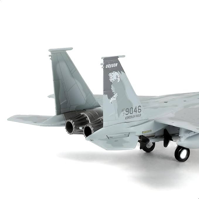 1/100 F-15C Eagle Fighter 79-0046 Model Diecast Metal Aircraft Model Military Fighter Aircraft Model with Stand for Adult Military Enthusiast Collection Display or Gift