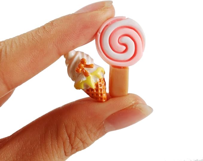 NWFashion 112PCS Miniature Decor Dessert Pastry Toy Food Cake Topper Scrapbooking Shoe Decoration Charms (Mix)