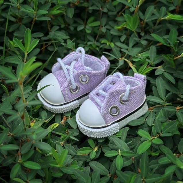 Compatible with Labubu Doll Shoes for 17cm Doll,Shoes Used for Labubu Accessories(F-Purple)