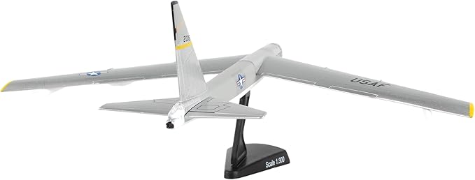 Daron Worldwide Trading Postage Stamp USAF B-52 Stratofortress 1/300 Silve Airplane Model,unisex-children