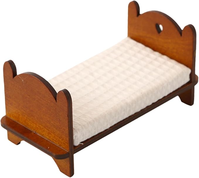 Dollhouse Furniture Miniature Bed 1:12 DIY Scene Decoration Dollhouse Dollhouse