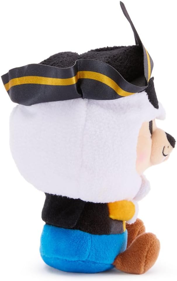 Disney Store Official Mini Mix-Its Plushies – Goofy - Cute Stuffed Animals - Mix & Match Detachable Hats - Hook and Loop Strap - Plush Toys for Kids and Collectors, 7 Inch