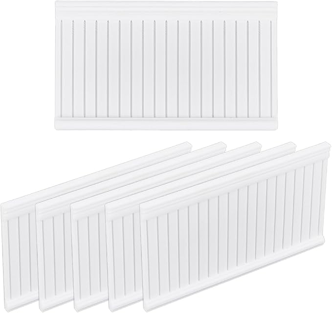 OLYCRAFT 6 Pcs Mini House Wainscoting 1:12 Scale Wainscot Interior Paneling Plastic Miniature Wall Panel Mini Wainscoting Wall Cladding for Minihouse DIY Miniature Ornaments for Miniatures Scene Model