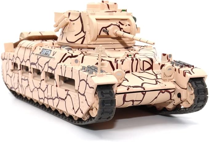 Motor city classics 1:43 Scale Military Diecast Collectible | Infantry Tank Mk. II 'Matilda Mk. III - Malta Tank Squadron, Royal Tank Regiment, Malta – 1942 | Militaria Diecast Model 23197-42