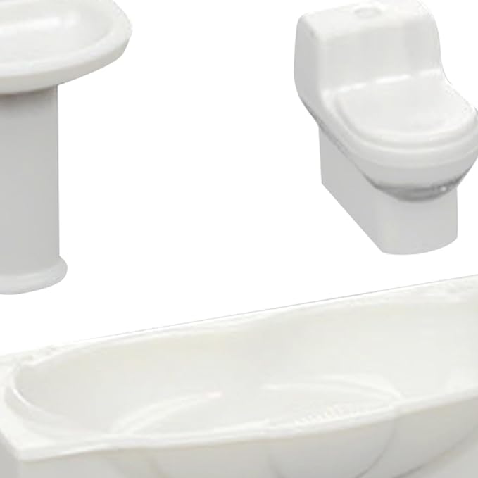 Miniature Bathroom Sink Set for Dollhouse Decor, S