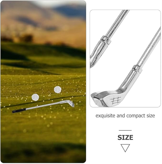 VOSAREA 1 Set Miniature Golf Set Dollhouse Golf Accessories for Themed Party Decorations Authentic Detailing and Material for Toy Enthusiasts