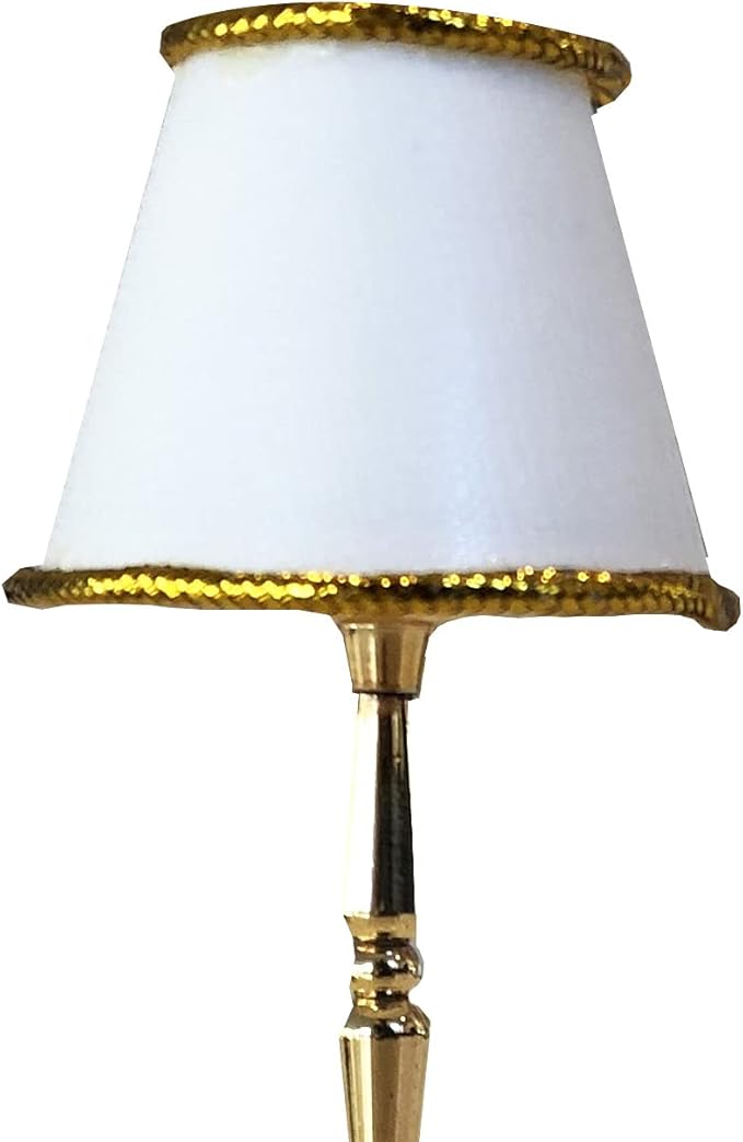 Mini Dollhouse Floor lamp, LED Miniature Lighting for Dolls House Decor, Battery Operated Functional Light Accessories