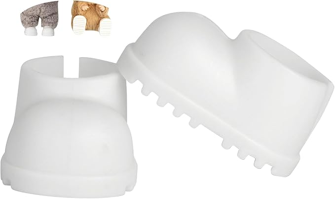 sunla Doll Shoes for 17cm Doll, Cute Mini Shoes Accessories for 17cm Dolls Sitting Standing Series, Silicone Doll Rain Shoes Boots(1 Pair White)