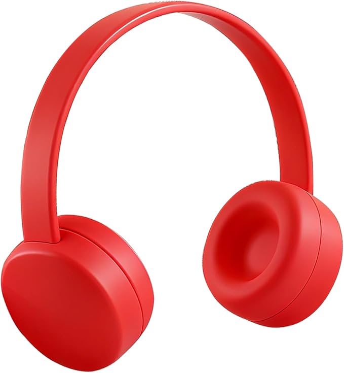 Olyre Doll Headphones for Dolls, Fits 17cm(6.69") Height Trendy Dolls or 1/6 BJDs, Miniature Headset Costume/Clothing Accessory (Doll Not Included) (Red)