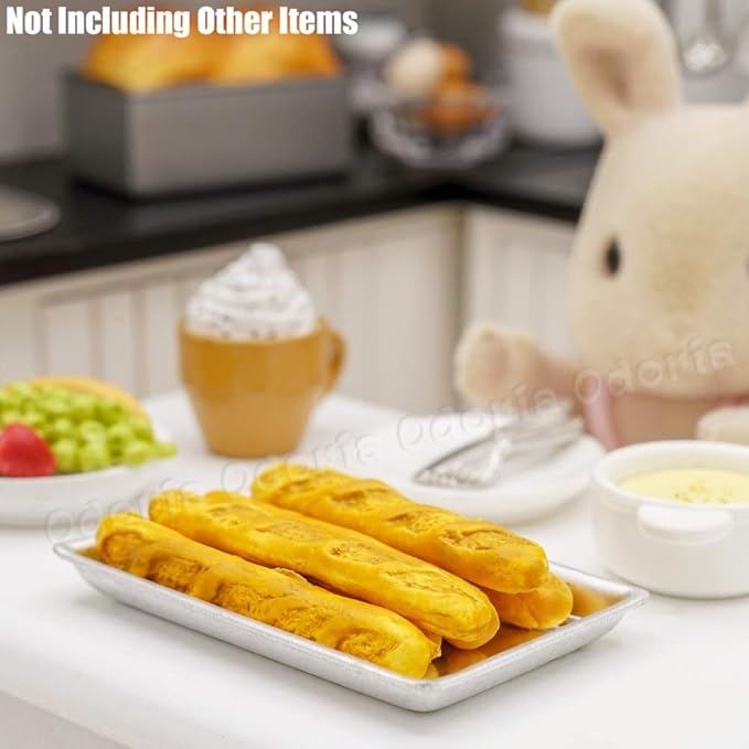 Odoria 1/12 Miniature Bread Baguettes Dollhouse Decoration Accessories