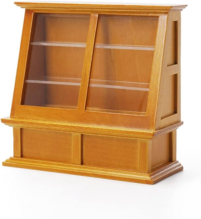 Odoria 1/12 Miniature Bakery Display Dollhouse Furniture Accessories, Brown