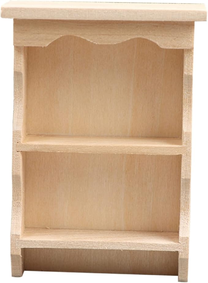 HEMOTON 1:12 Dollhouse Mini Furniture Model Decorative Mini Wall Shelf Accessory