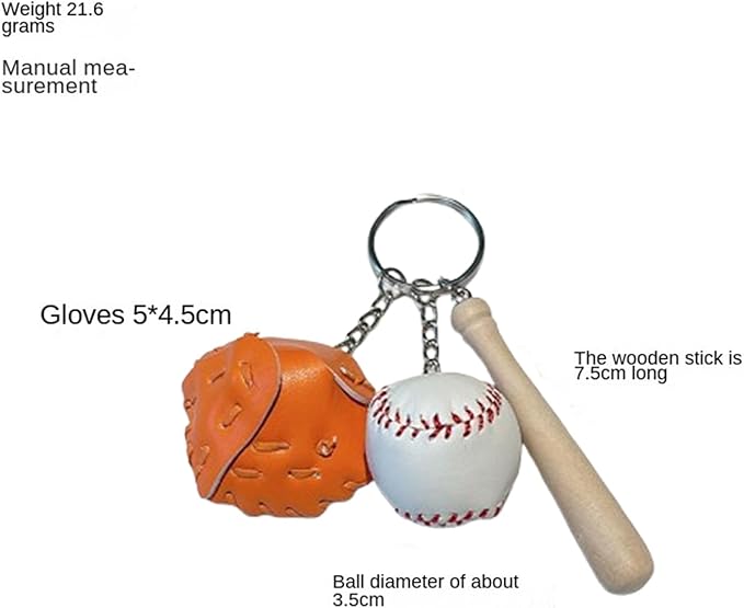COSTOYFUN Mini Cute Soccer Keychain Bowling Tennis Baseball Keychain for Men Women Boys Girls Gift