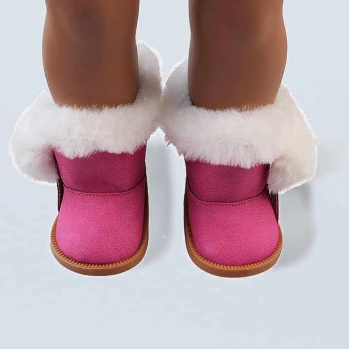 10 Pairs of 18-Inch Doll Shoes, BOSOIRSOU 2.75in Boots, Dance Shoes, Sandals, Casual Shoes, Canvas Shoes for 18" Dolls Accessories