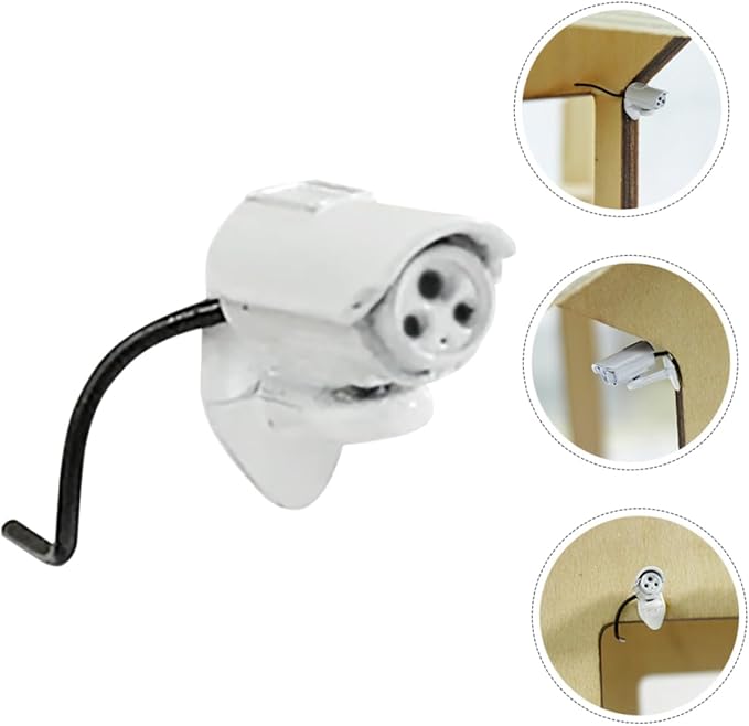 BESPORTBLE 2pcs Miniature Camera Dollhouse Accessory Alloy Vintage Wall Camera for Dolls House Room Display Realistic Prop for Creative Play and Imaginative Scenarios