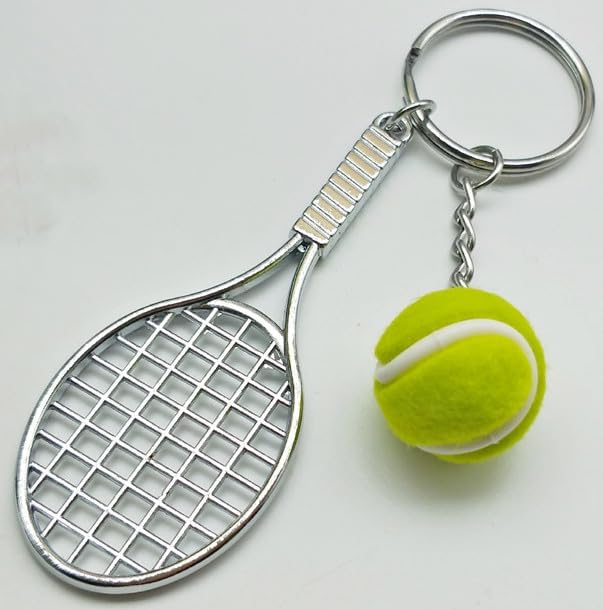 COSTOYFUN Mini Cute Soccer Keychain Bowling Tennis Baseball Keychain for Men Women Boys Girls Gift