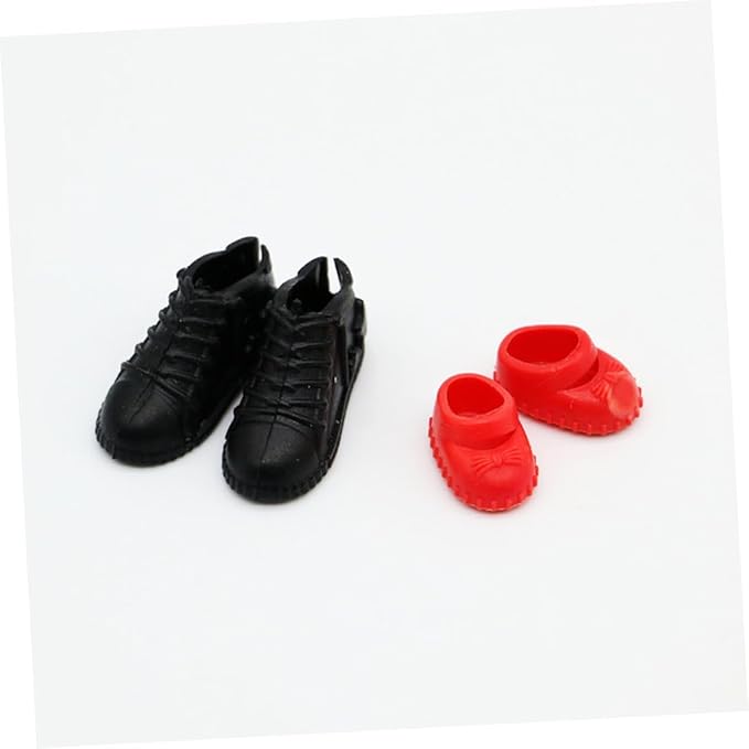 FOYTOKI Miniature Doll Shoes Set 10 Pairs 1 12 Scale Mini House Accessories Realistic Mini Shoes for Dollhouse Decoration and Craft Projects
