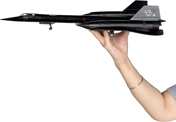 1/72 Scale SR71 Model - 17.9 Inch Length - Metal Military Aircraft Replica - Premium Gift and Collectible