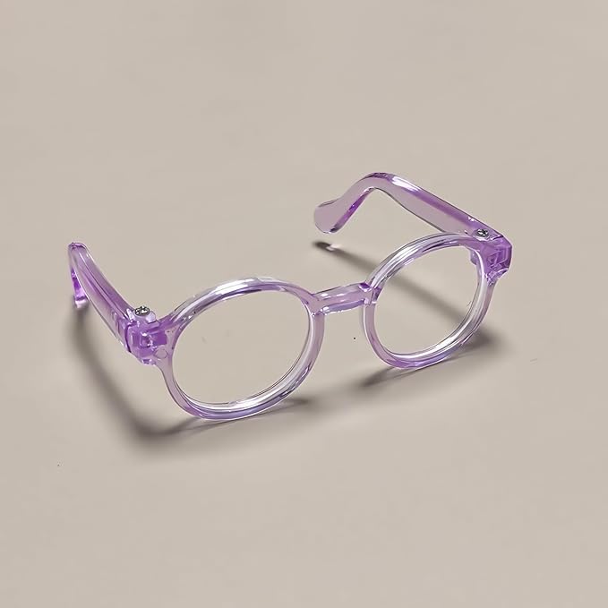 3 Pieces Doll Clothes Set Accessories, Mini Doll Canvas Sneakers Glasses Camera Decoration for 17cm Dolls, Mini Finger Shoes, Cute Outfit Clothing Accessory for 1st/2nd/3rd Gen Monsters Doll