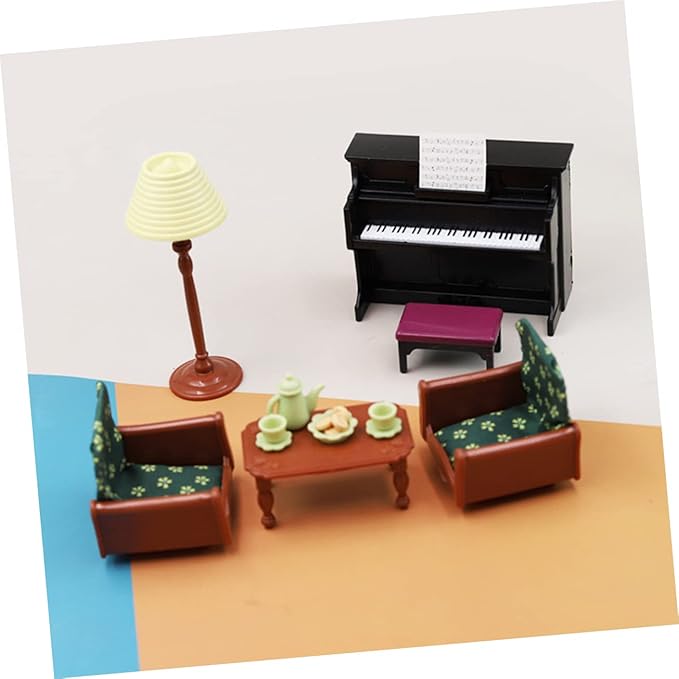 1set Miniature Dollhouse Furniture of Wear-Resistant Miniature Models for Home Projects