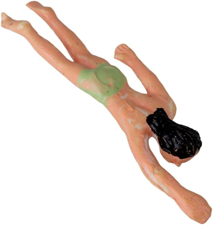 BQLZR 1:75 Multicolor ABS Unpainted Miniature Beach People Figures Mini People Pack of 20