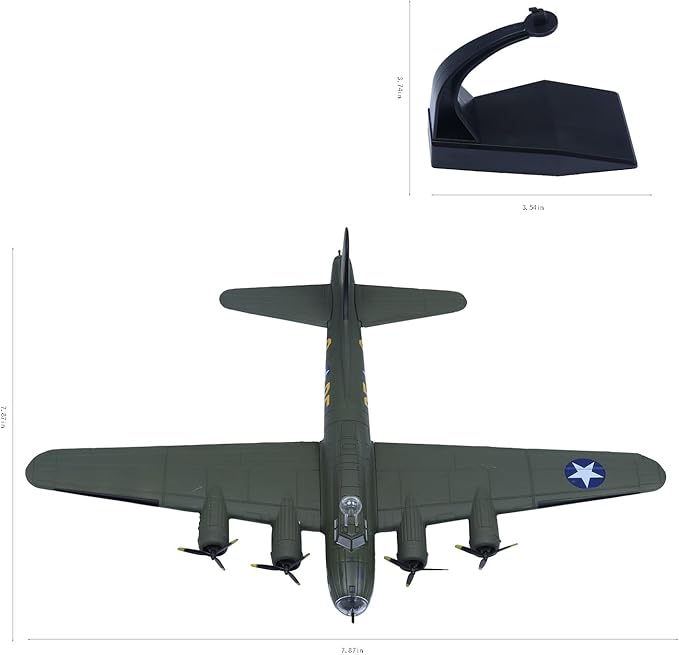 B 17 Flying Fortress Heavy Bomber Aircraft Models 1/144 Military Airplane Model Diecast Plane