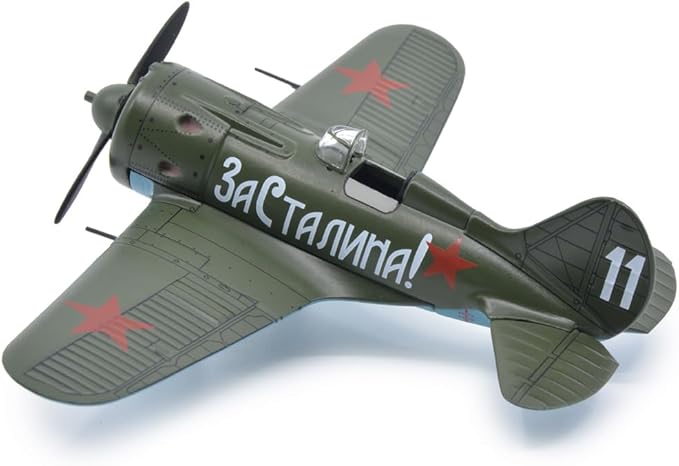 Motor city classics 1:72 Scale Military Diecast Collectible | Polikarpov I-16 - USSR | Militaria Diecast Model 27289-41