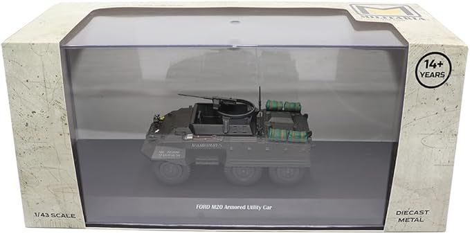 1:43 Scale Ford M20 Armored Utility Car - Militaria Diecast by Motorcity Classics