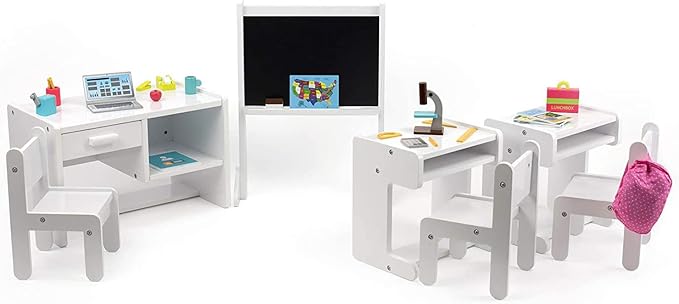 Playtime by Eimmie 18 Inch Doll Furniture (Complete Classroom Set)