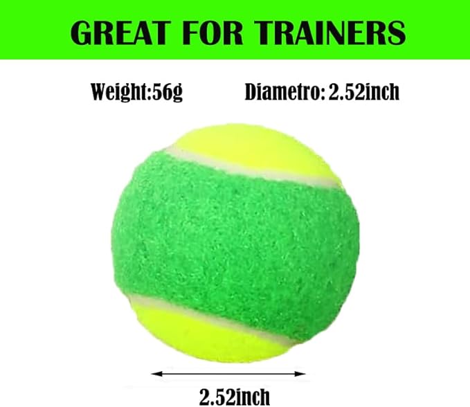 LIYUANBAIHUO Tennis Balls Low Compression Stage Tennis Ball for Beginners Youth Kids Training Practicing for Easy Transport