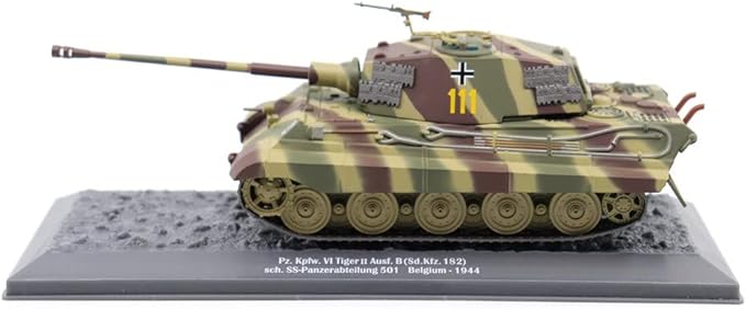 Motor city classics Militaria Diecast 1:43 Scale Military Diecast Collectible | PzKpfw VI King Tiger Ausf. B Heavy Tank-Schwere SS Panzer Abteilung 101, France, 1944 Model 23187-44