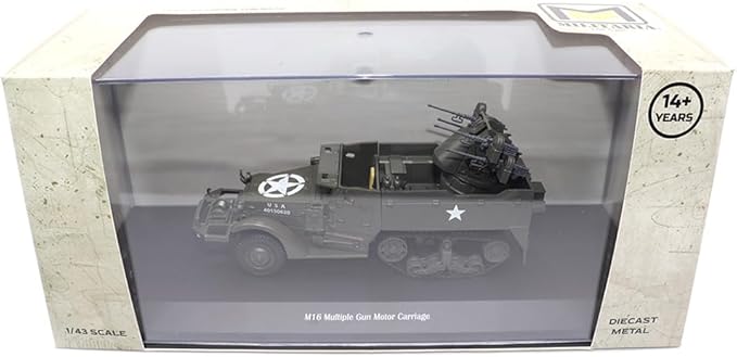 Motor city classics 1:43 Scale M16 Multiple Gun Motor Carriage - Militaria Diecast Model 23202-44