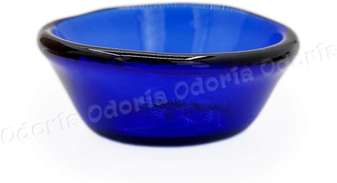 Odoria 1/12 Miniature Glass Bowl Dollhouse Decoration Accessories, Blue