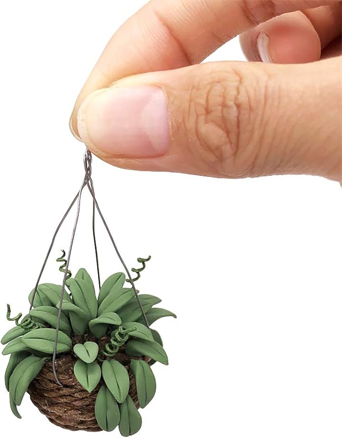 Dollhouse Decoration Plant Pots Miniature Green Potted Bonsai Models Decor,1：12 Miniature Plant