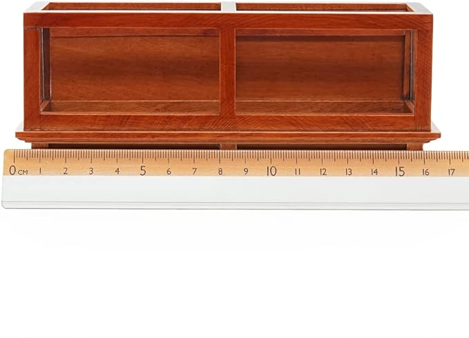 Odoria 1/12 Miniature Bakery Display Case Dollhouse Furniture Accessories, Brown