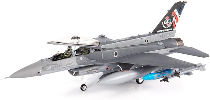 JC Wings | 1:72 Scale Model Military Aircrafts | F-16D Fighting Falcon, Republic of Singapore Air Force, 425th Fighter Squadron, Peace Carvin II, 30th Anniversary, 2023 | Model JCW-72-F16-024