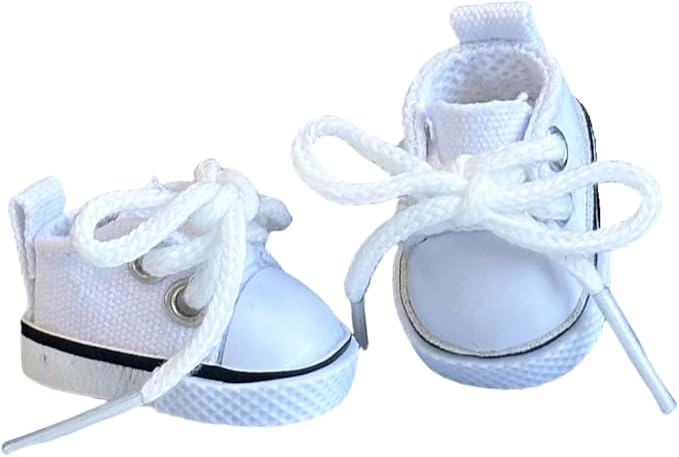 Compatible with Labubu Doll Shoes for 17cm Doll,Shoes Used for Labubu Accessories (F-White)