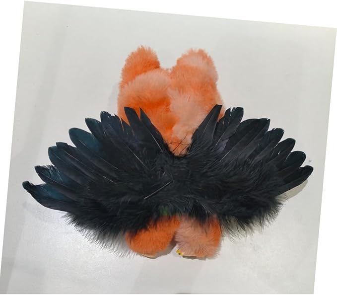 2 PCS Angel Wings for labubu 15/17 CM,Doll Clothes Accessories Set- White and Black Wings Set
