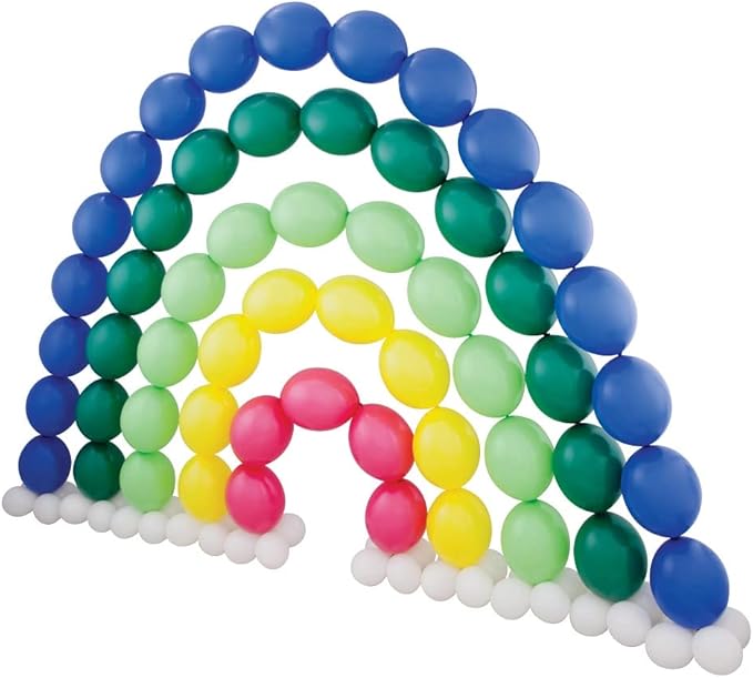 ADIDO EVA Link Balloons Blue 12 Inch Quick Latex Link Balloon 80 Pcs for Birthday, Halloween, Christmas, Party Festival Decorations