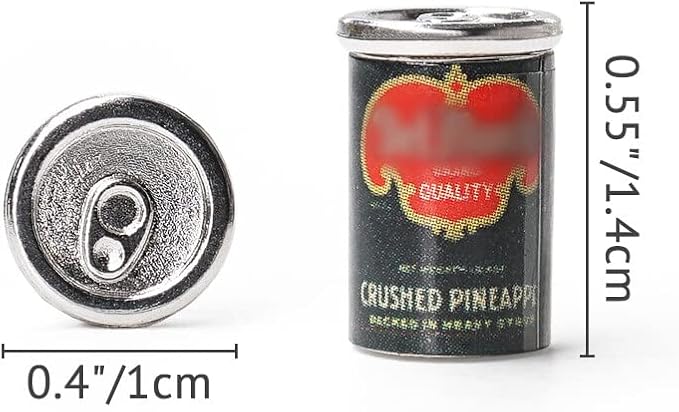 Odoria 1/12 Miniature Food Cans 5Pcs Dollhouse Kitchen Accessories