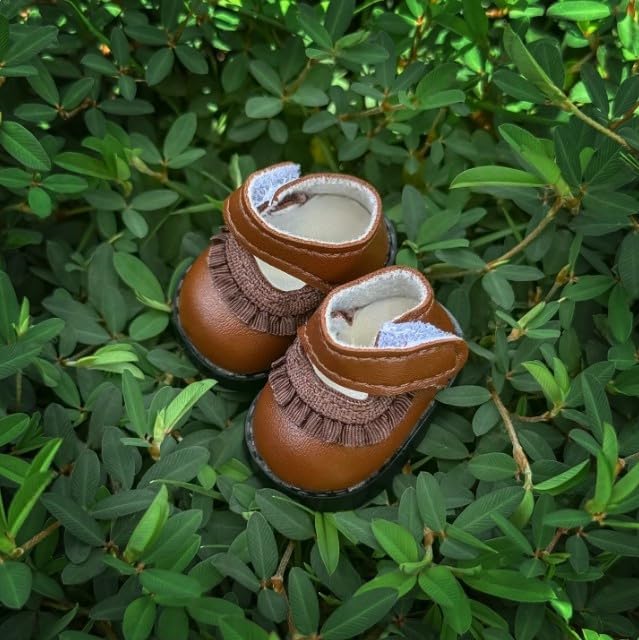 Compatible with Labubu Doll Shoes for 17cm Doll,Shoes Used for Labubu Accessories(HB-Brown)
