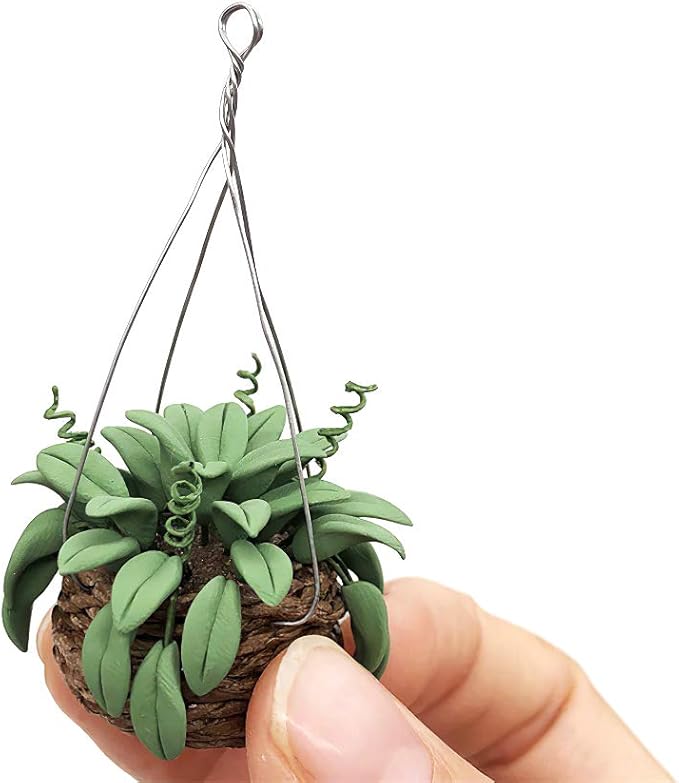 Dollhouse Decoration Plant Pots Miniature Green Potted Bonsai Models Decor,1：12 Miniature Plant