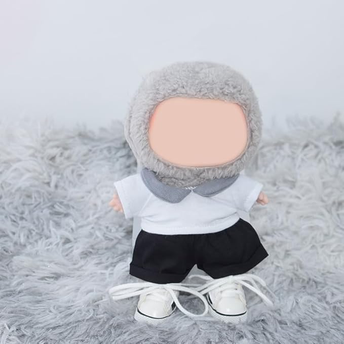 Compatible with Labubu Doll Shoes for 17cm Doll,Shoes Used for Labubu Accessories (YD-White)