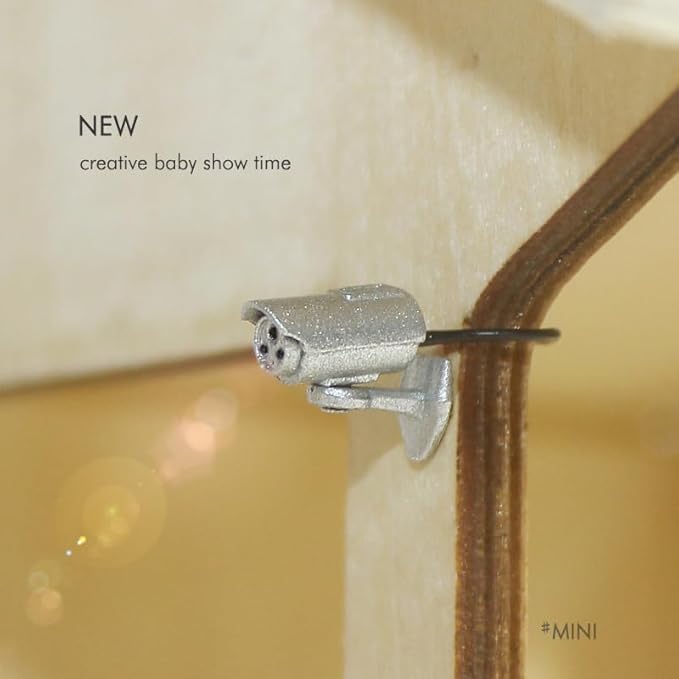 HANABASS Miniature Dollhouse Camera Accessory 1 12 Scale Realistic Mini Fake Security Camera for Dollhouse Decor Collectors 0.43In Miniature Prop