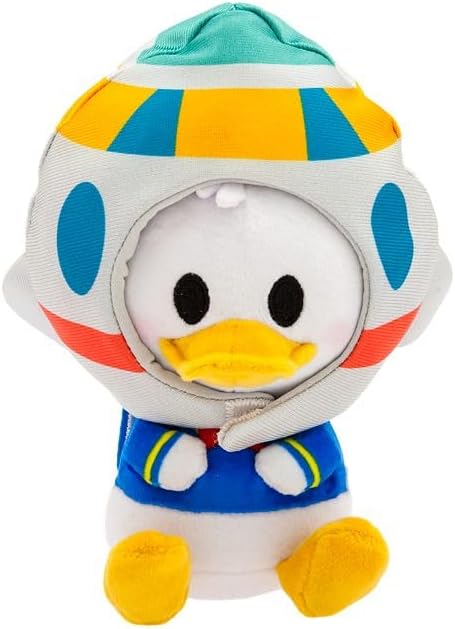 Disney Store Official Mini Mix-Its Plushies – Donald Duck - Cute Stuffed Animals - Mix & Match Detachable Hats - Hook and Loop Strap - Plush Toys for Kids and Collectors, 7 Inch