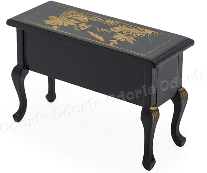 Odoria 1/12 Miniature Desk Dollhouse Furniture Accessories