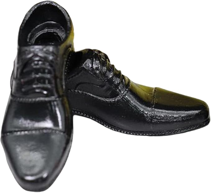 DYNWAVE Mini Men Shoes Lace up Shoes Dolls House Accessory Wearable Model Easy to Wear Fashion for 1:6 Doll Decorations Dolls House Ornament